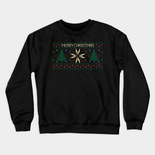 Merry Christmas Crewneck Sweatshirt by CyberpunkTees